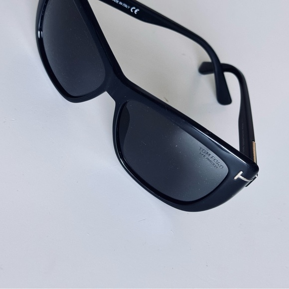 TOM FORD Lindsay Black Polarized Square Sunglasses - Picture 8 of 16